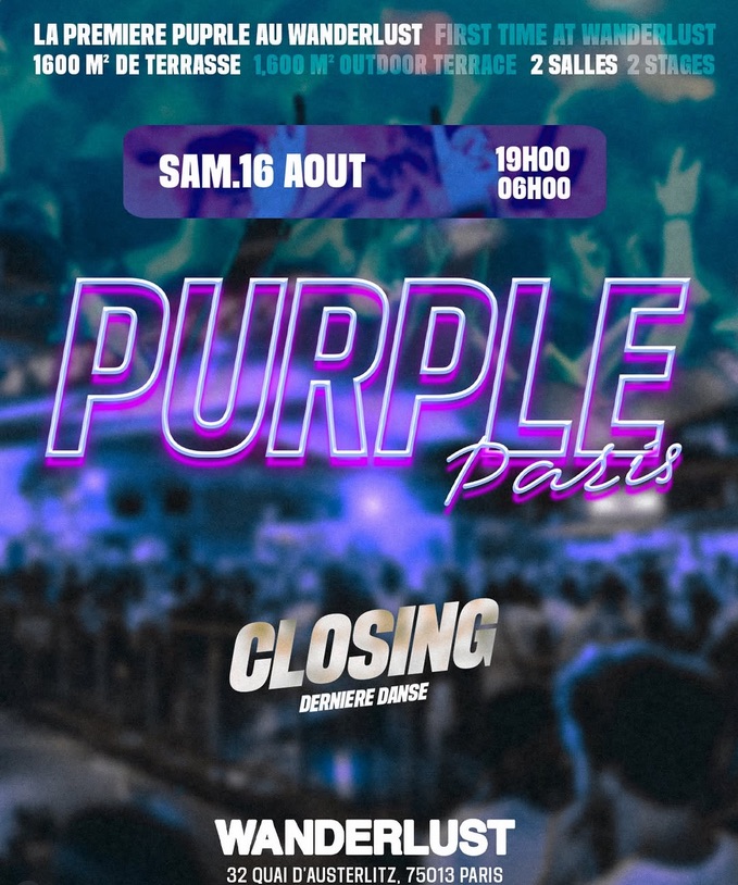 Purple • Agenda