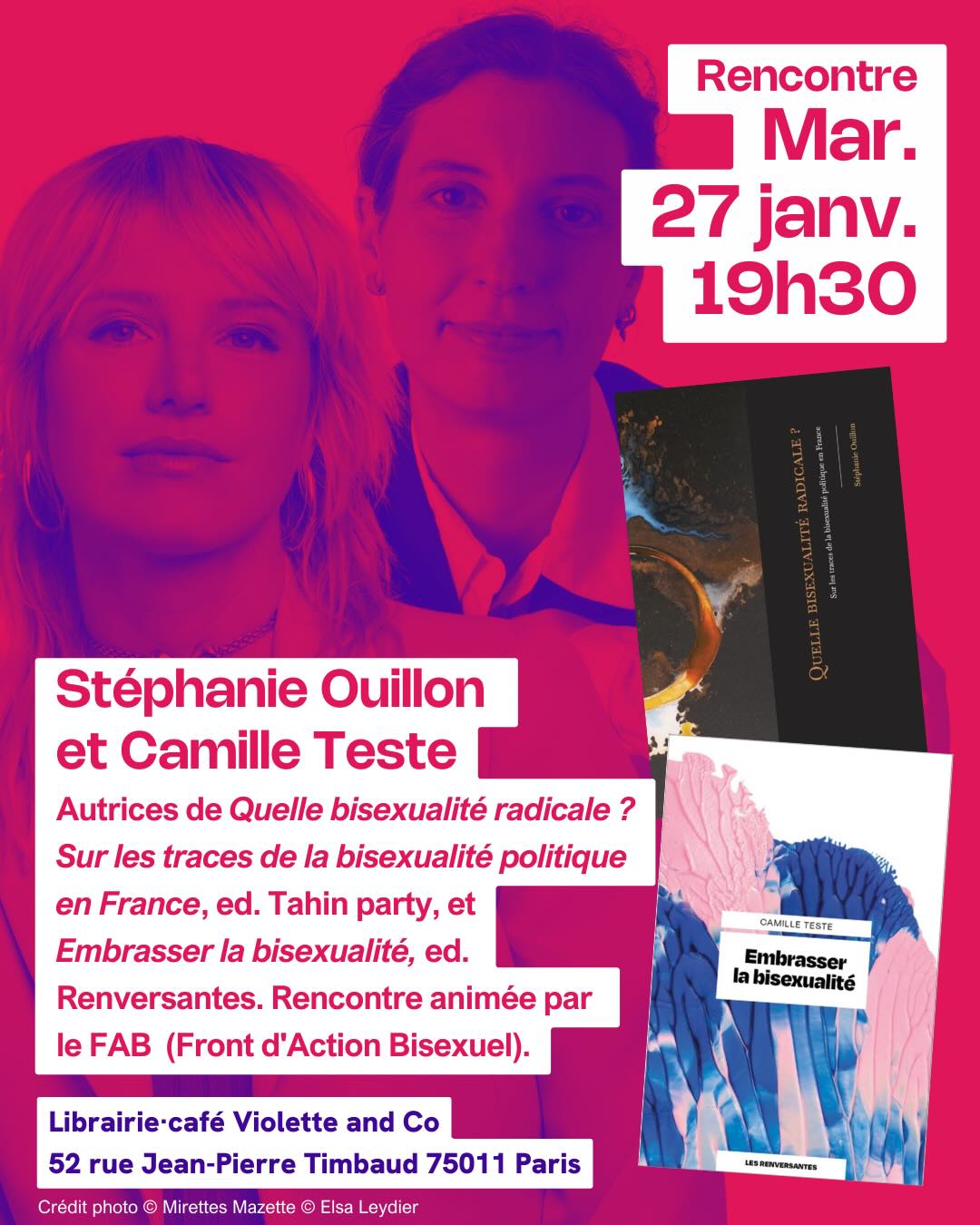 Quelle bisexualité radicale ? de Stéphanie Ouillon et Embrasser la bisexualité de Camille Teste