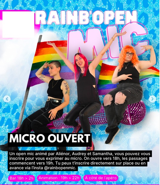 Rainb'open mic