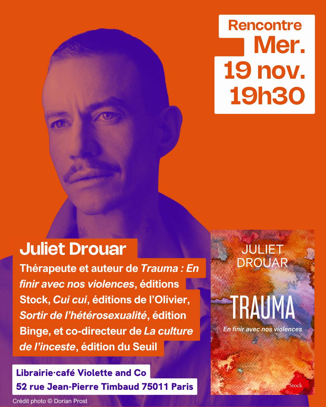 Rencontre avec Juliet Drouar autour de son essai Trauma : en finir avec nos violences