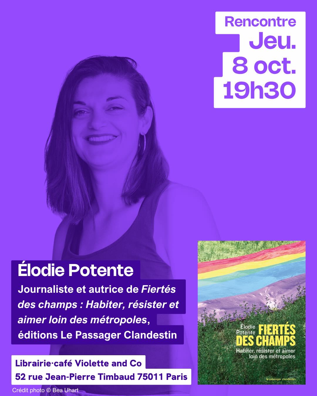 Rencontre Fiertés des champs : habiter, résister et aimer loin des métropoles d'Elodie Potente