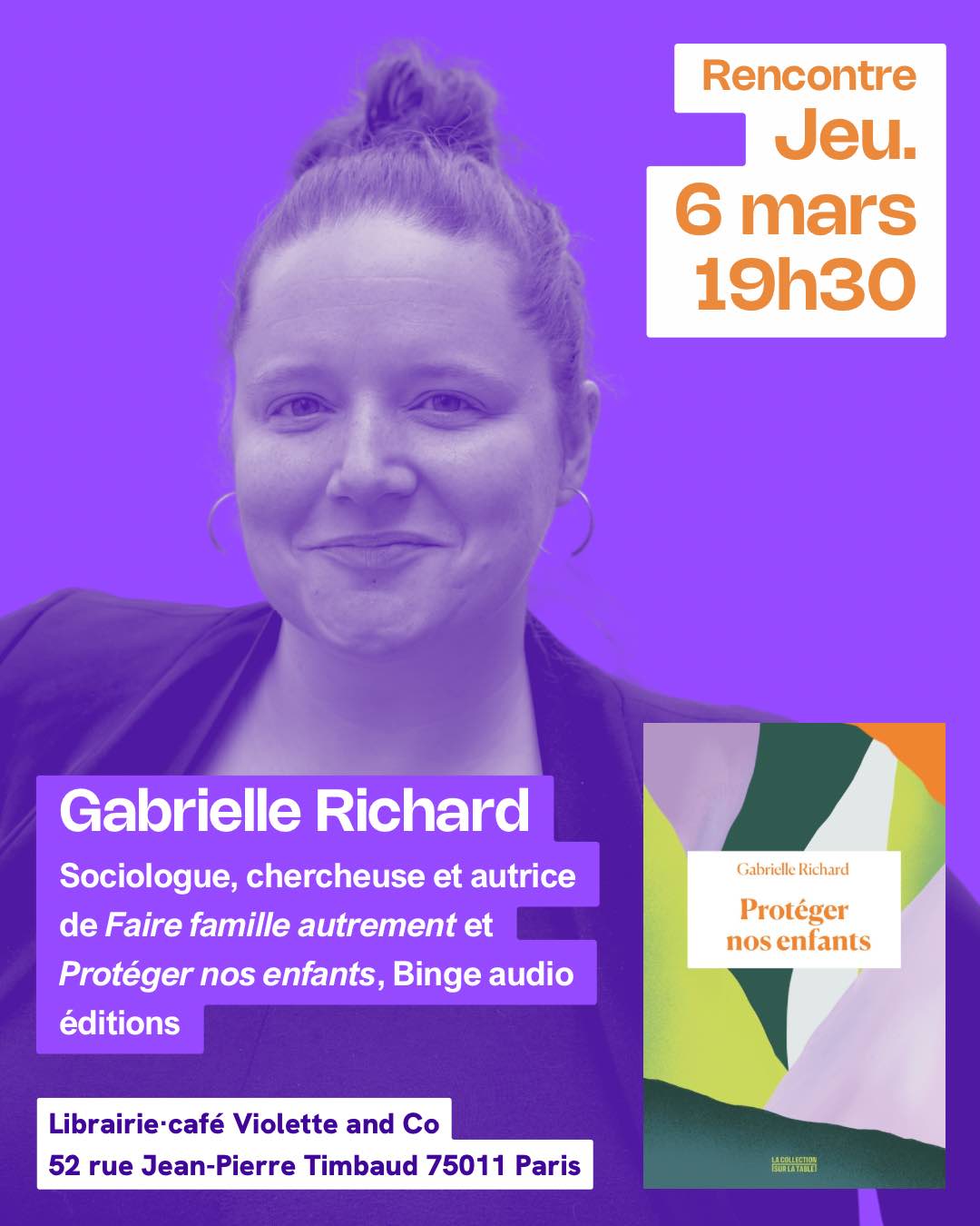 Agenda Rencontre - Protéger nos enfants de Gabrielle Richard