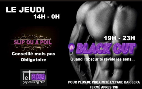 Agenda Slip ou à poil-black out 19h-23h