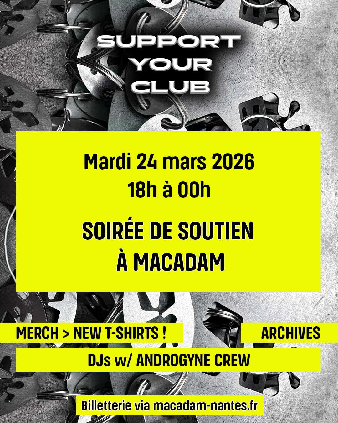 Soirée de soutien à Macadam
