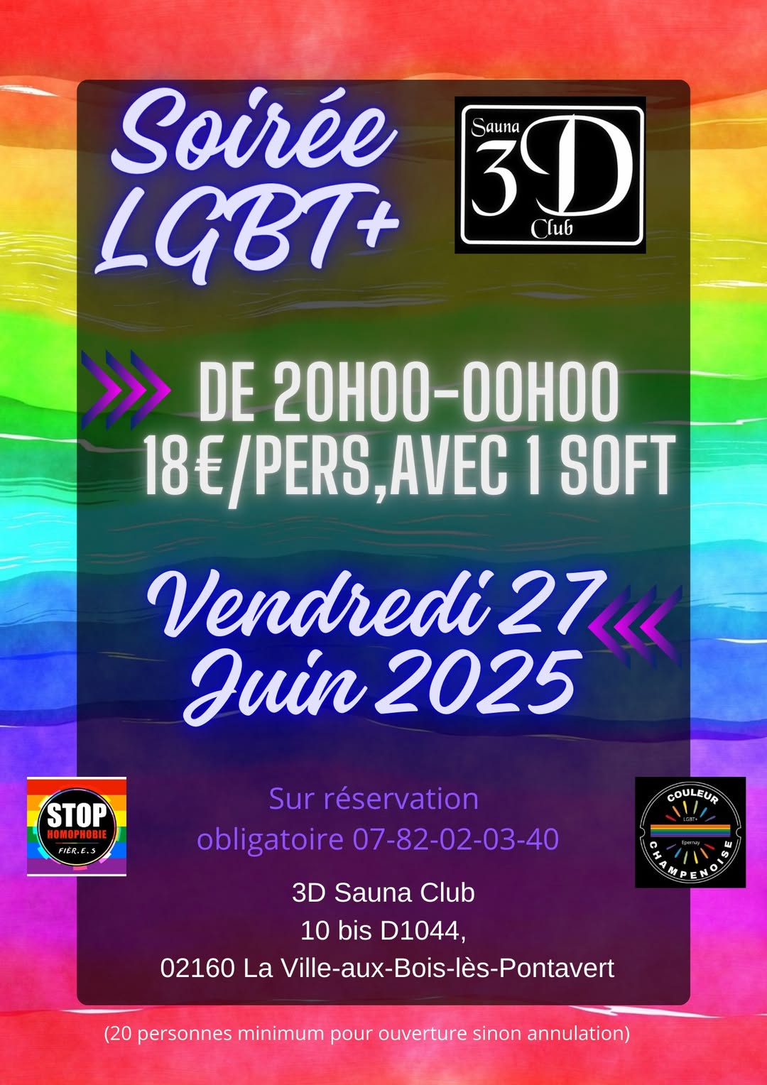 Soirée LGBT+ • Agenda