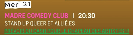 Stand up comedy show