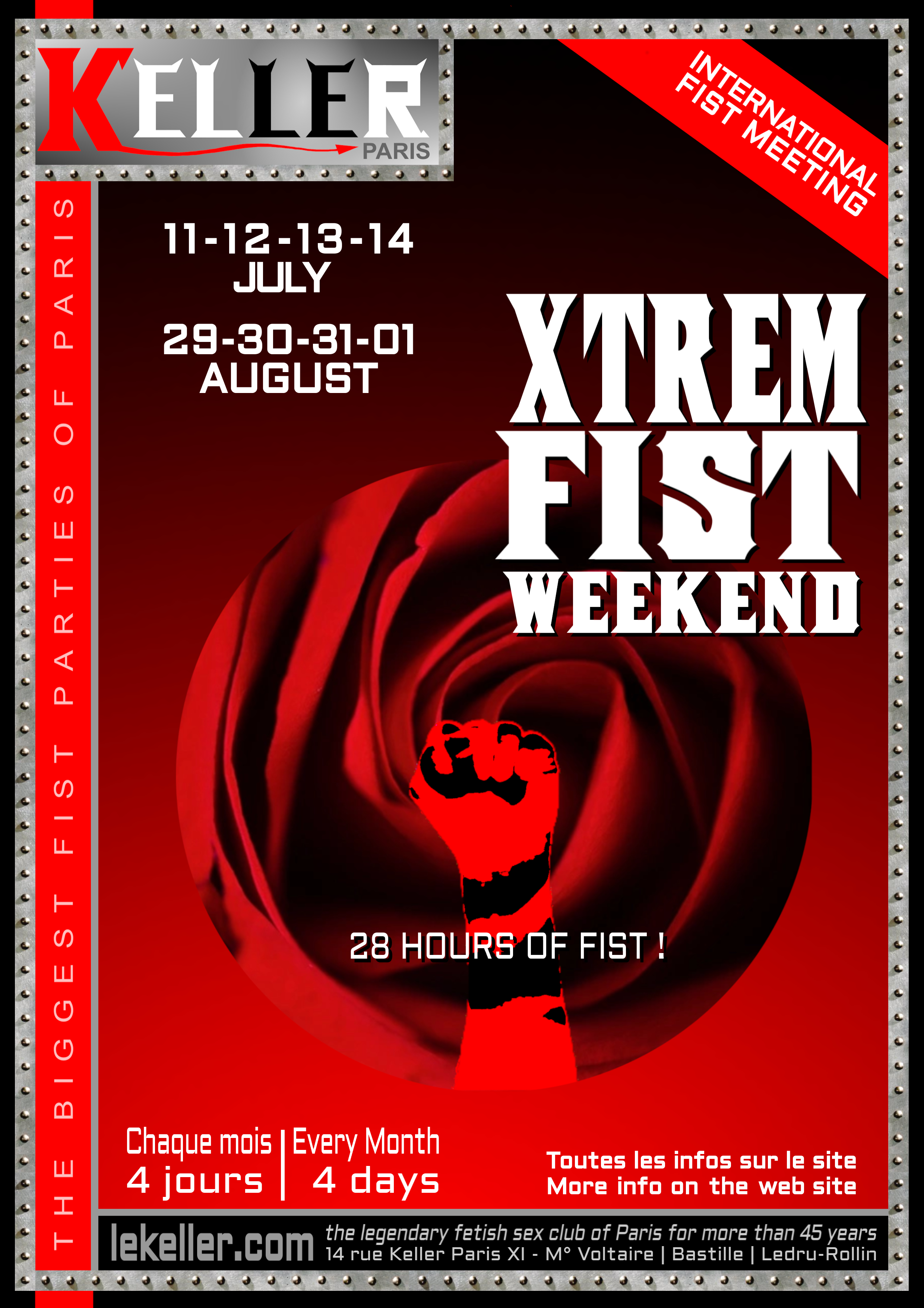 Agenda Xtrem Fist weekend