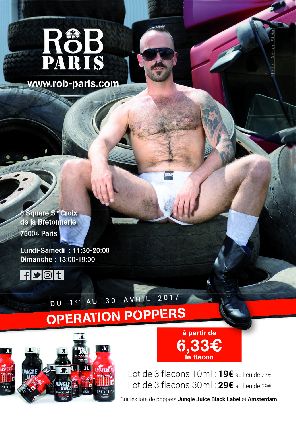 Fetish store - Le poppers à 6€ ?  C'est chez Rob Paris