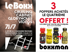 Fetish store - Super promo Poppers chez Boxxman