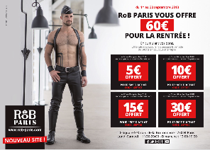 Fetish store - Rob Paris vous offre 60€ (du 1er au 30 septembre)